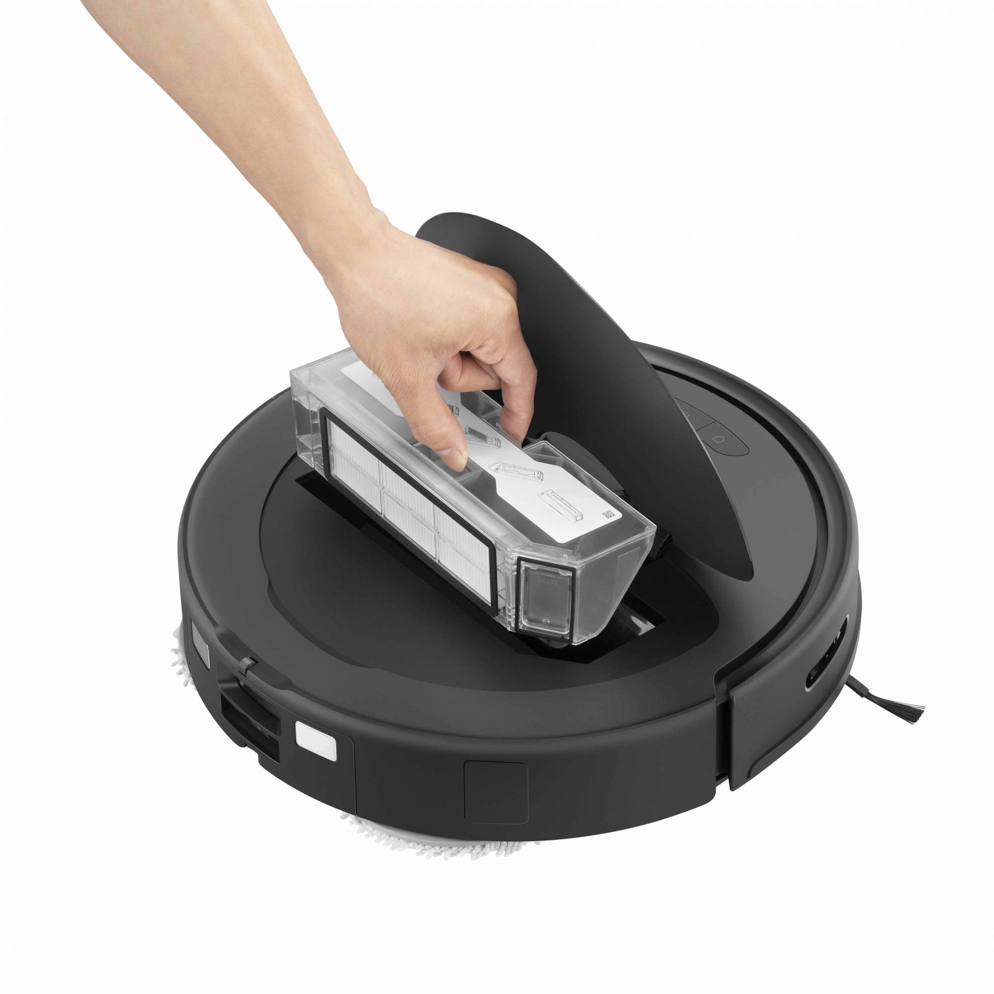 Roborock робот пылесос qrevo pro черный. Робот-пылесос roborock q revo maxv чертеж. revo black.