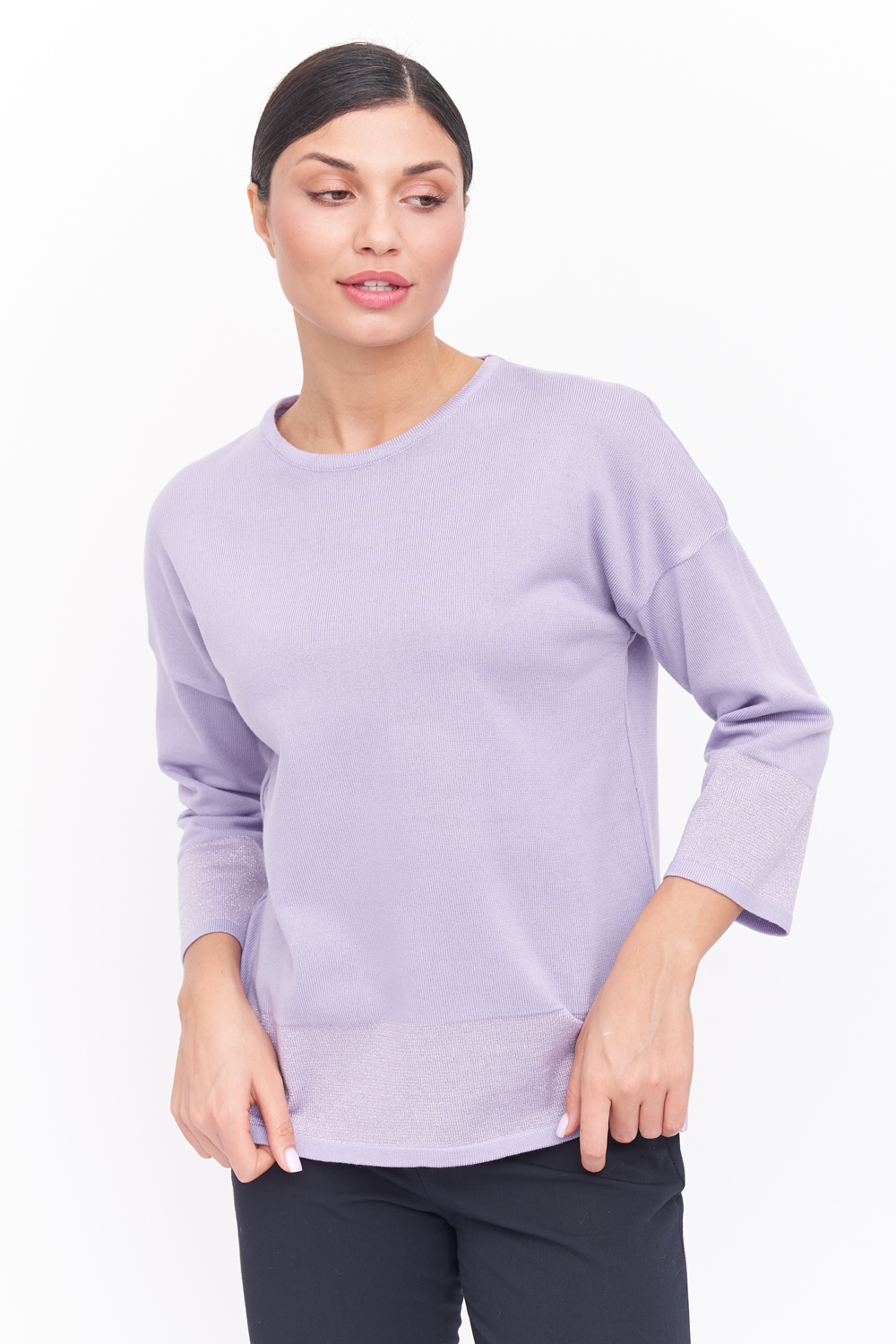 Фиолетовый Свитер Женский Купить