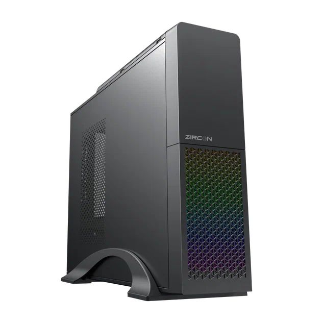 Корпус Zircon Desk MINI 300W Desktop, Micro-ATX Black, купить в Москве, цены в интернет-магазинах на Мегамаркет