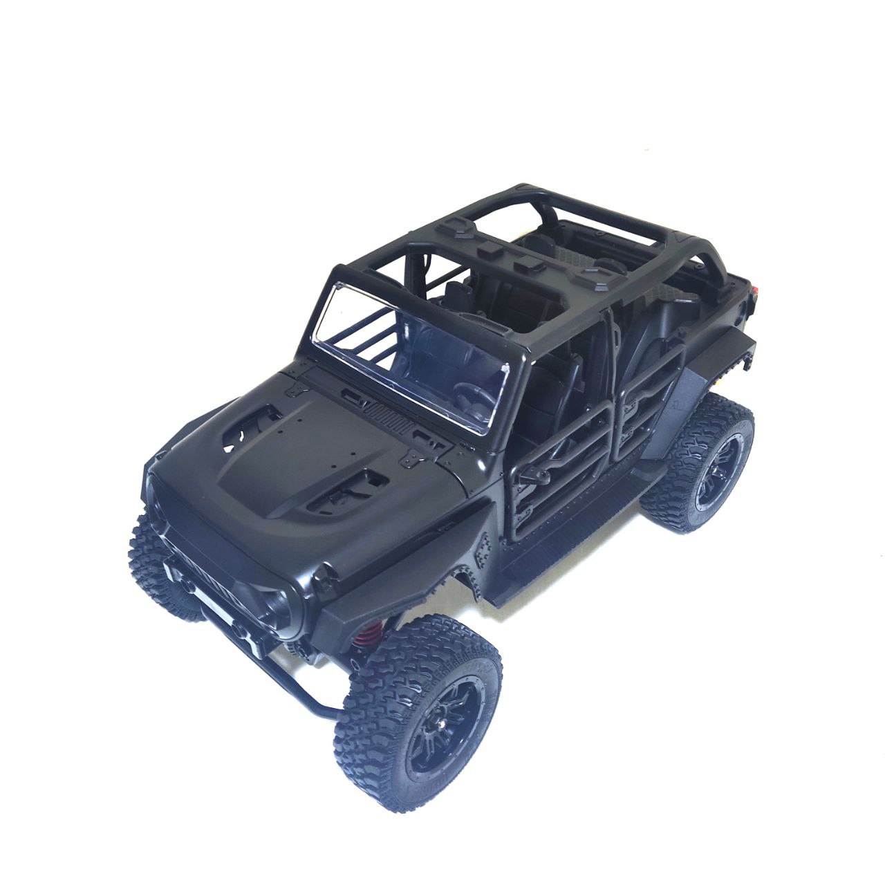 Радиоуправляемый внедорожник MN MODEL Jeep Wrangler 4WD масштаб 1:12 2,4G MN-128,  black - купить в Rc-today.ru, цена на Мегамаркет