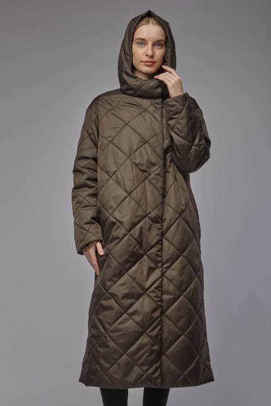 Пальто женское PLX RA10531 коричневое 42 - купить в Москве, цены ...