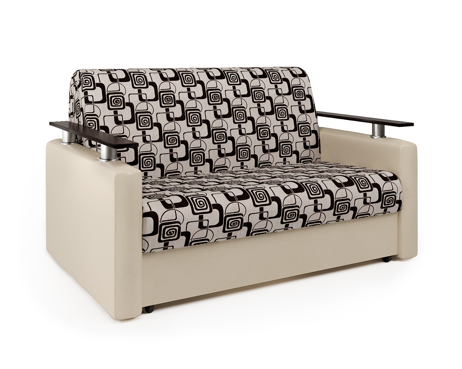 Диван-кровать Шарм-Дизайн Шарм 120, бежевый/ромб