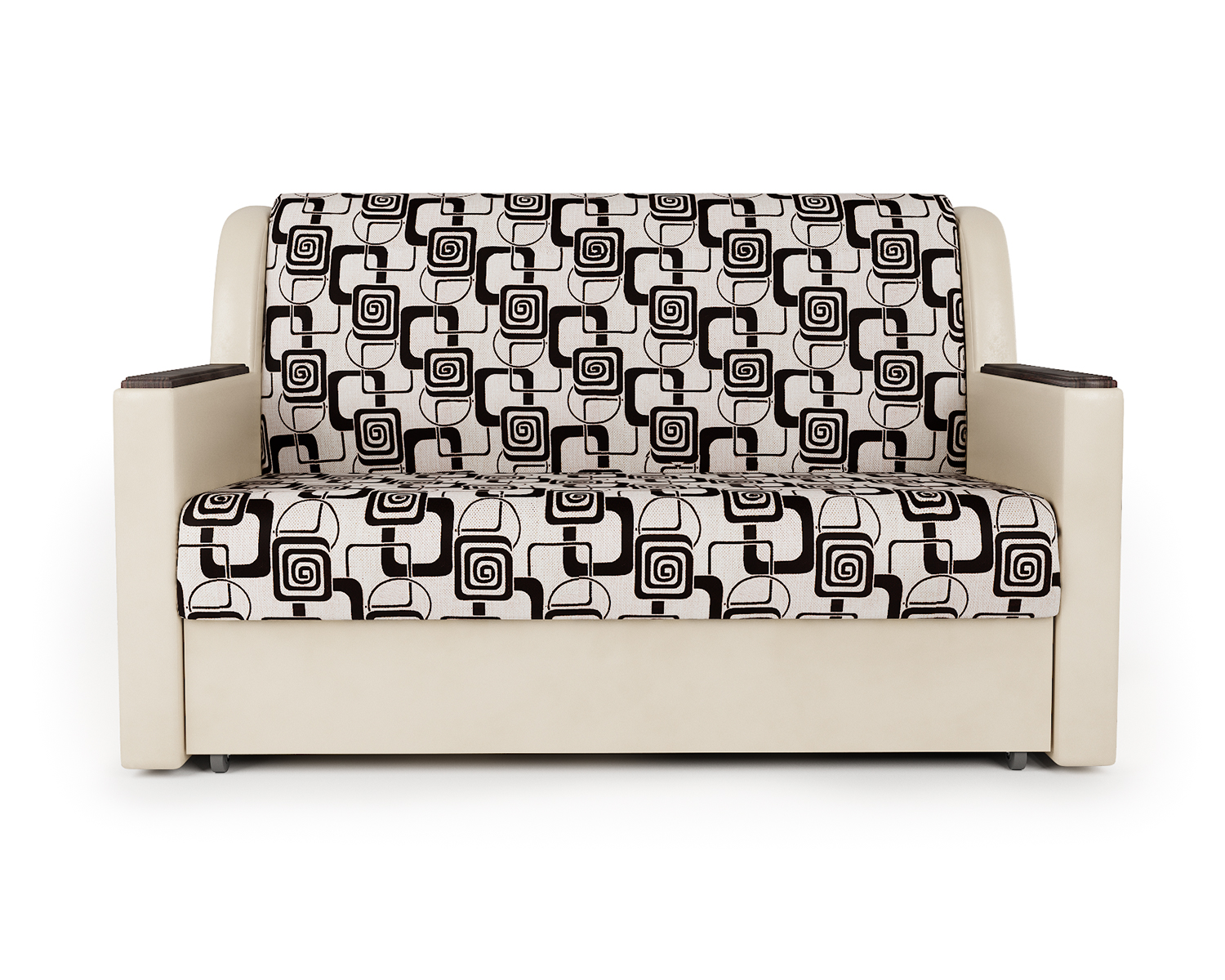 Диван-кровать Шарм-Дизайн Аккорд Д 140, бежевый/ромб