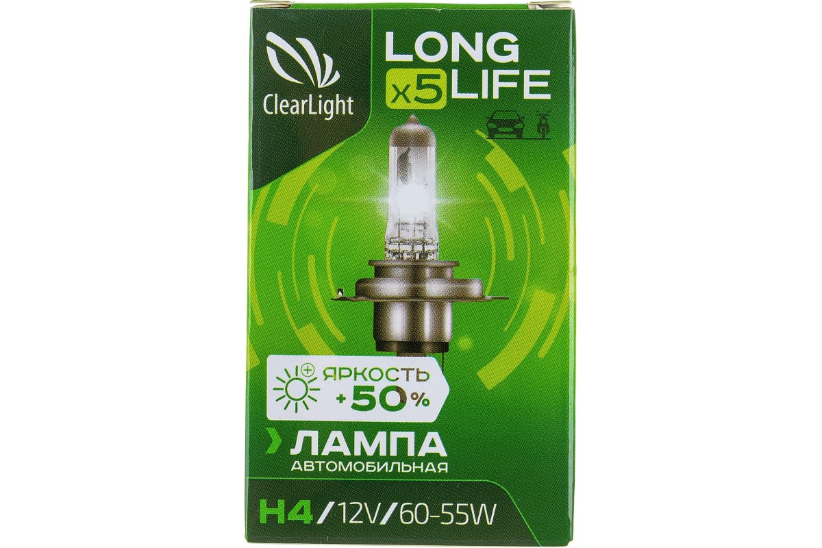 Лампа галогеновая H4 LongLife (1шт) - купить в ООО "РАТ", цена на Мегамаркет
