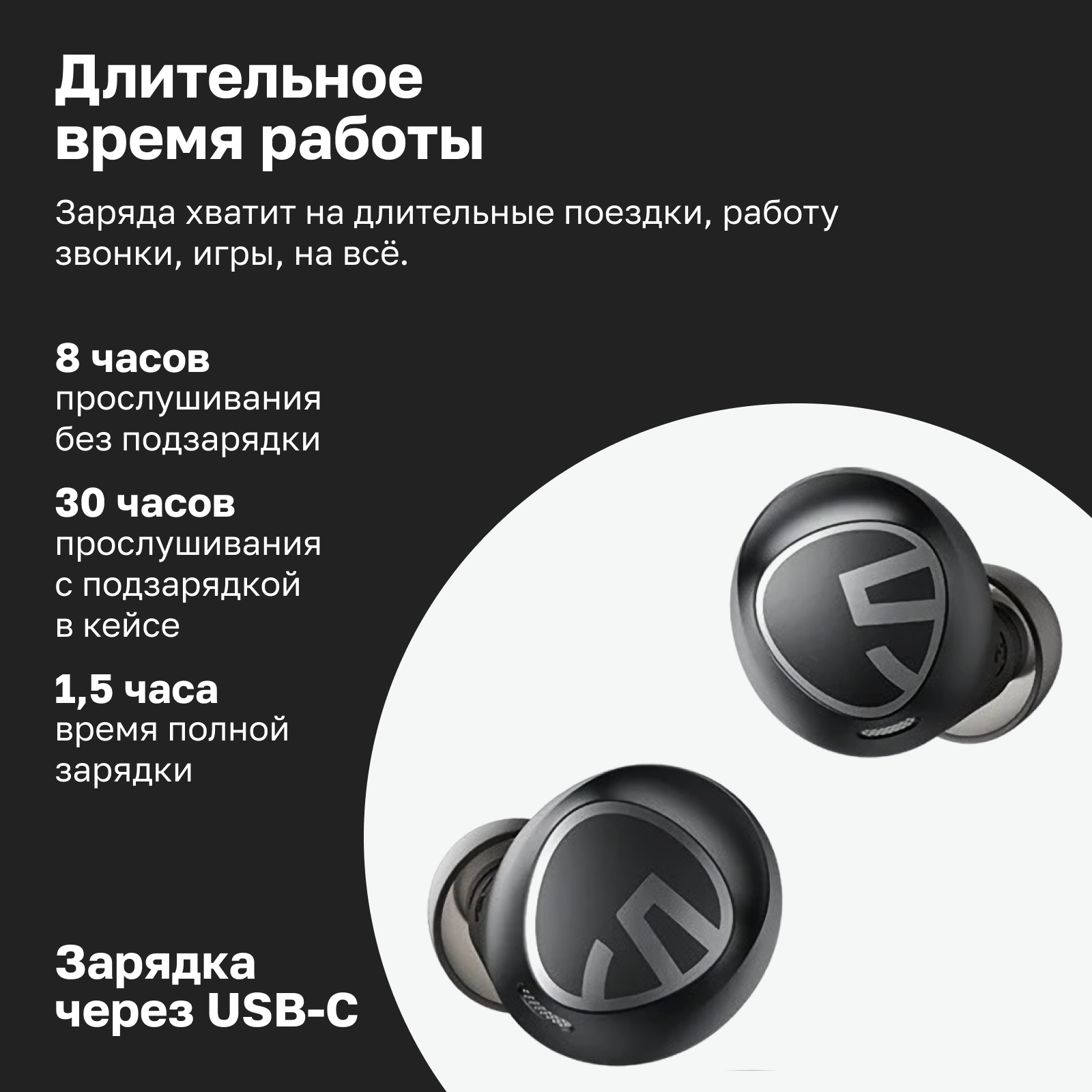 Беспроводные наушники SOUNDPEATS Free 2 Classic Black Anthracite – купить в  Москве, цены в интернет-магазинах на Мегамаркет