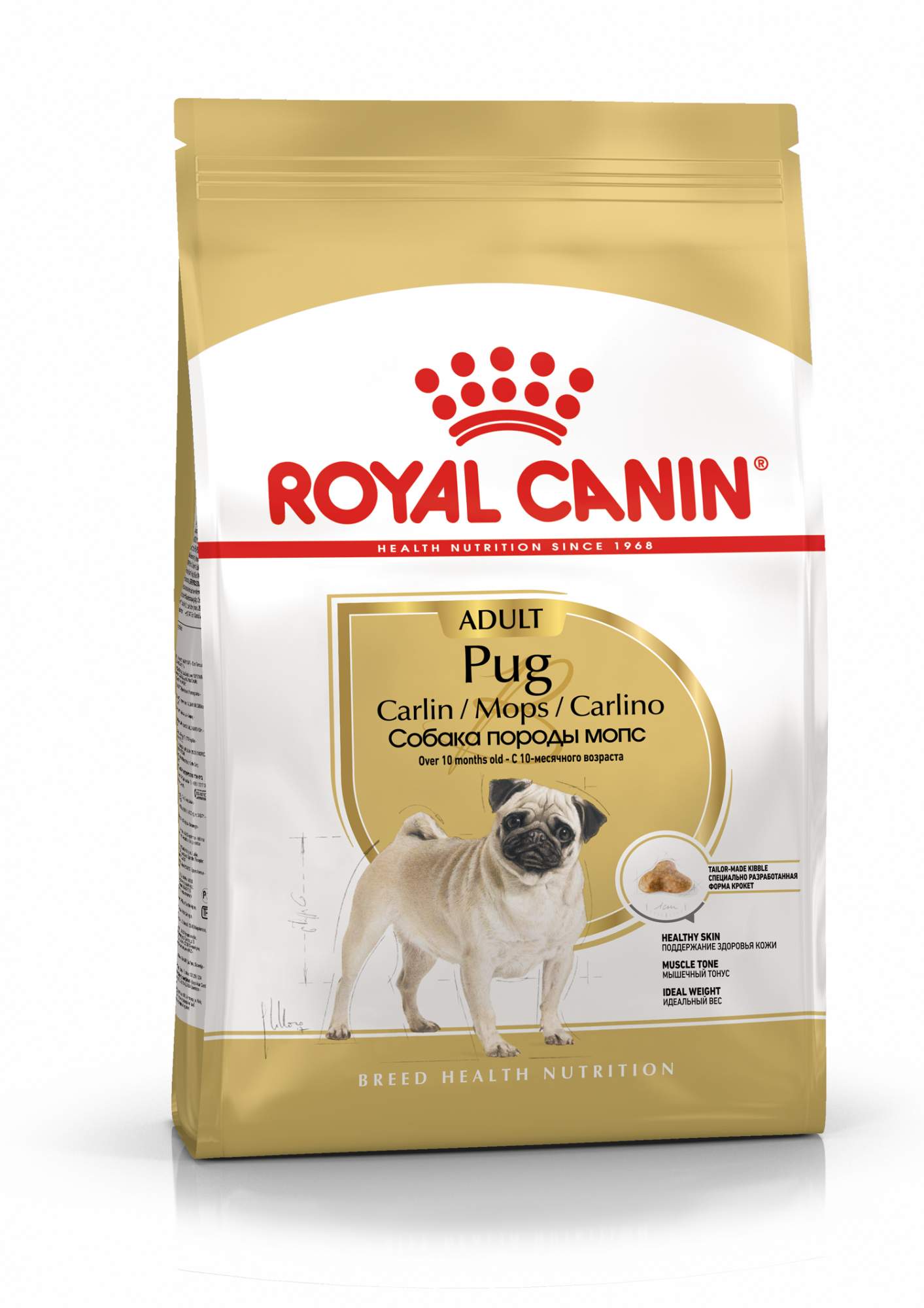 Сухой корм для собак ROYAL CANIN Pug Adult, птица, 1.5кг - отзывы  покупателей на маркетплейсе Мегамаркет | Артикул товара:100023050041