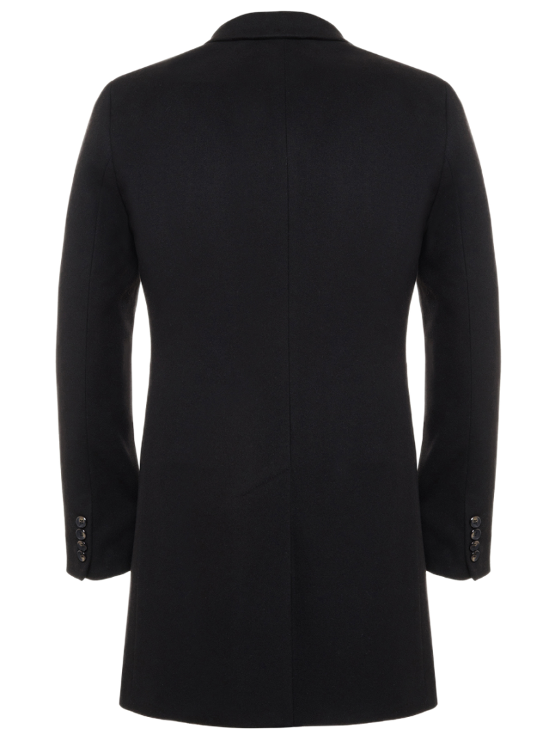Пальто мужское Berkytt 106/1 К.1 Slim-Fit черное 60/182 RU