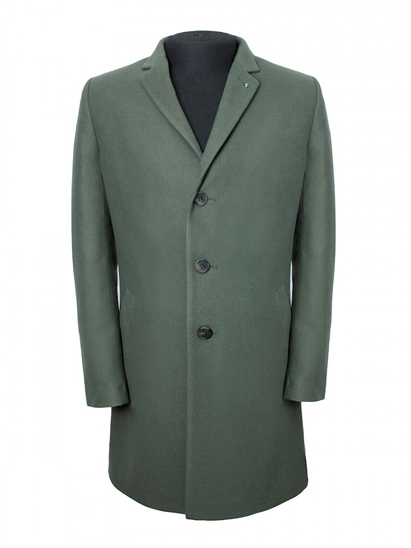 Пальто мужское Berkytt 106/1 К871.1 Slim-Fit хаки 50/176 RU
