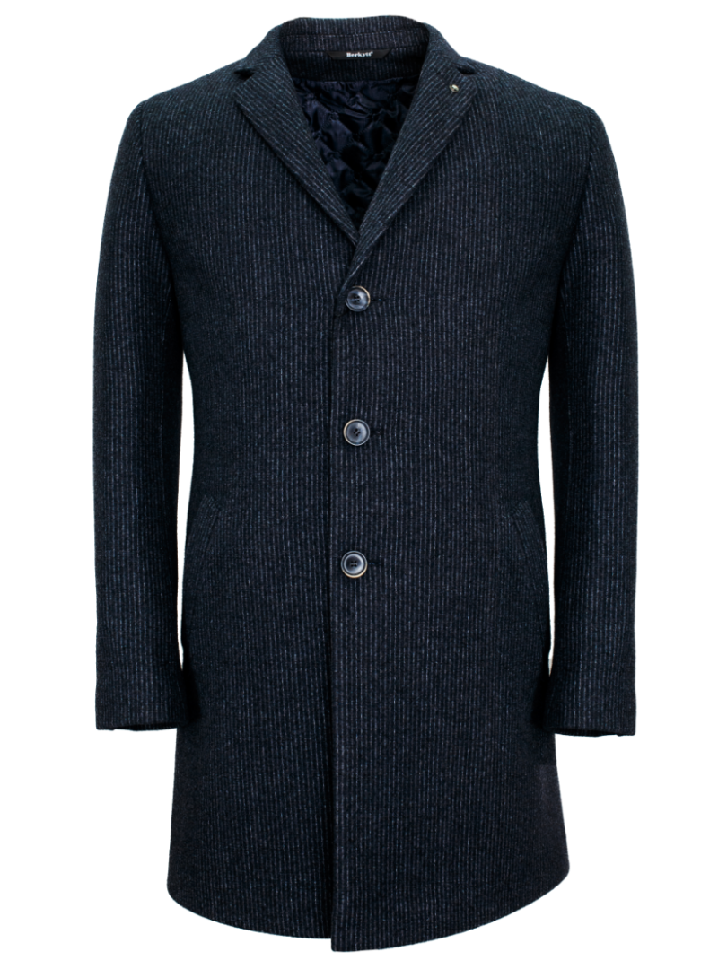 Пальто мужское Berkytt 106/1 ХП863.1 Slim-Fit серое 50/182 RU