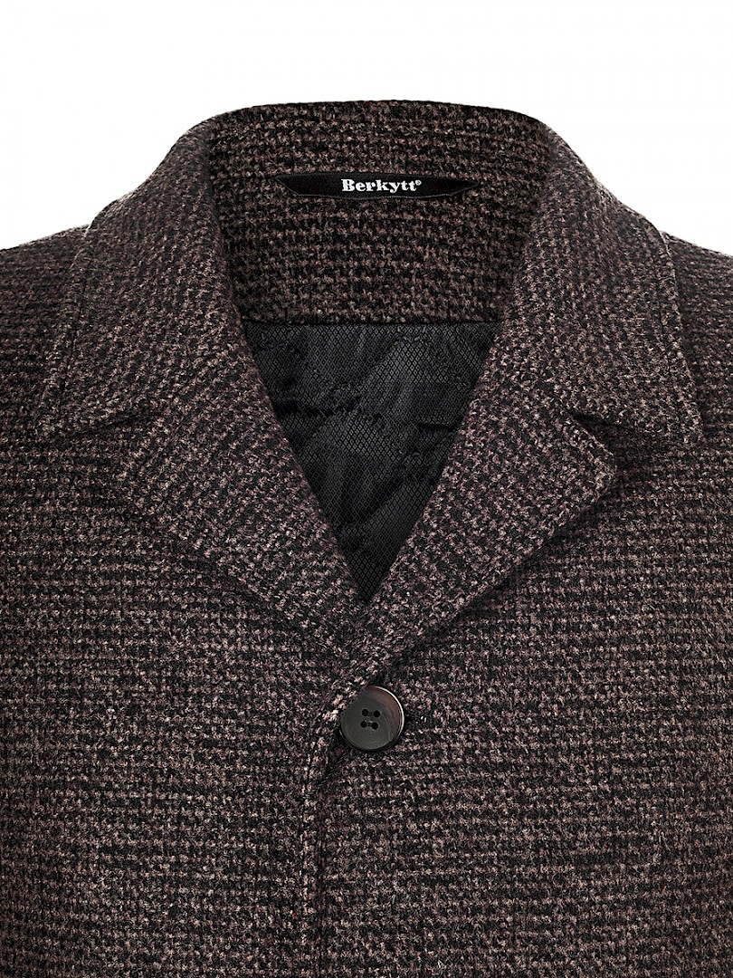 Пальто мужское Berkytt 107/1 Б850 Slim-Fit коричневое 50/176 RU