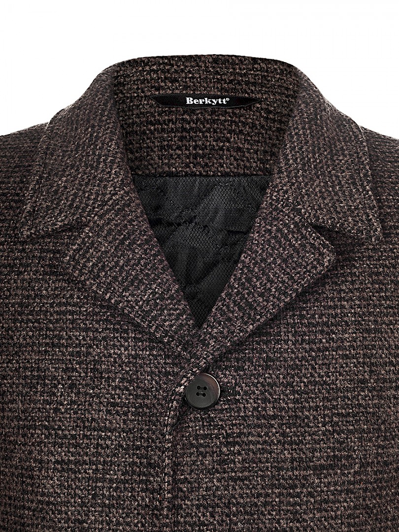 Пальто мужское Berkytt 107/1 Б850 Slim-Fit коричневое 52/182 RU