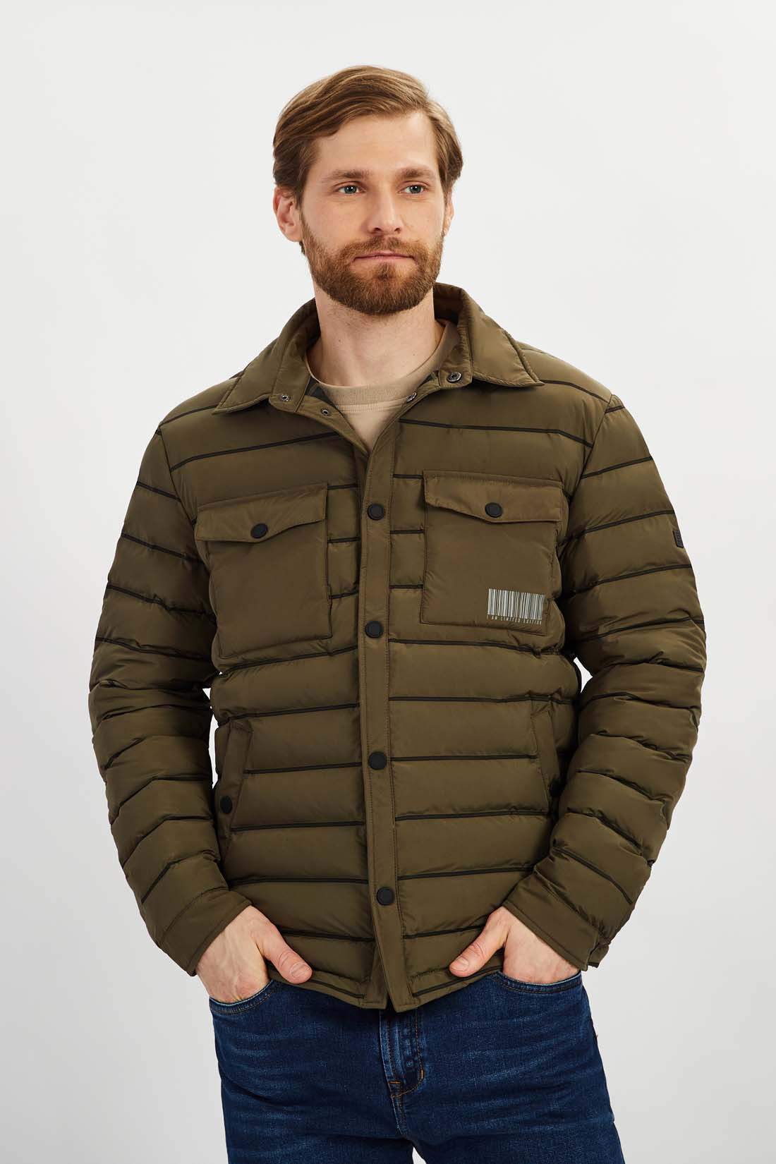 Куртка мужская Baon B5422005 зеленая XL