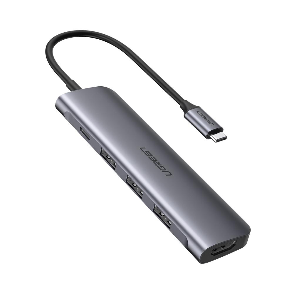 USB концентратор Ugreen 5 в 1 (хаб), 3 х USB 3.0, HDMI, PD - купить в Техпоинт, цена на Мегамаркет