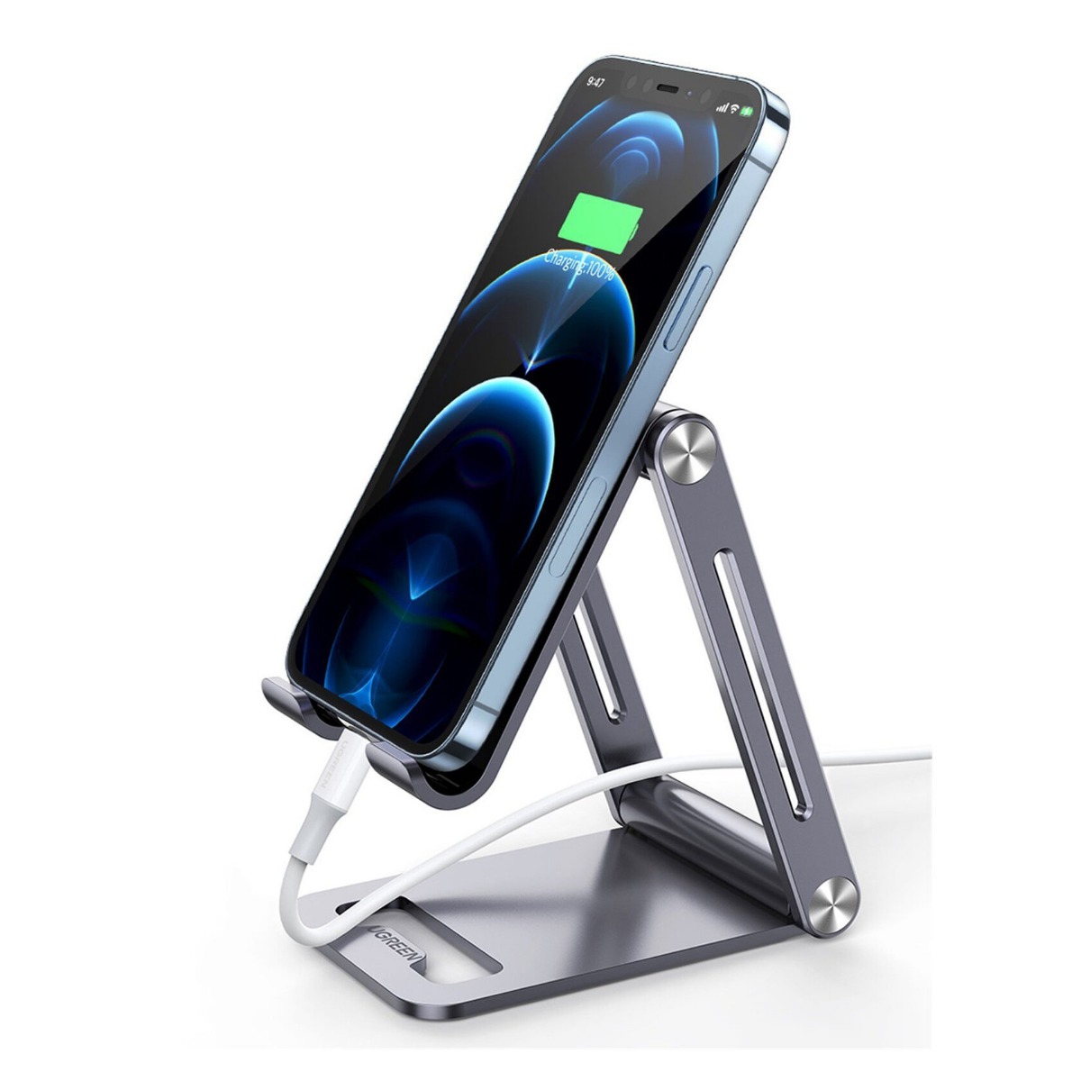 Держатель для смартфона Ugreen 80708 Adjustable Aluminum Phone Holder -  купить в ИП Панфилов Д.А., цена на Мегамаркет