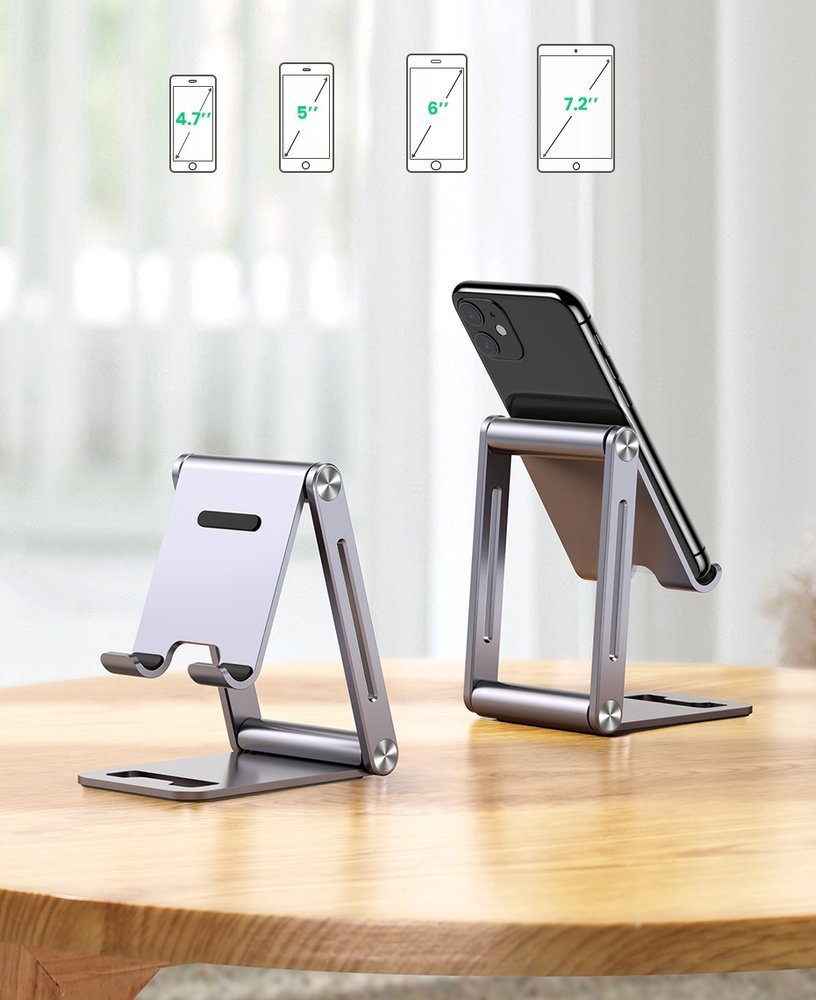 Держатель для смартфона Ugreen 80708 Adjustable Aluminum Phone Holder,  купить в Москве, цены в интернет-магазинах на Мегамаркет