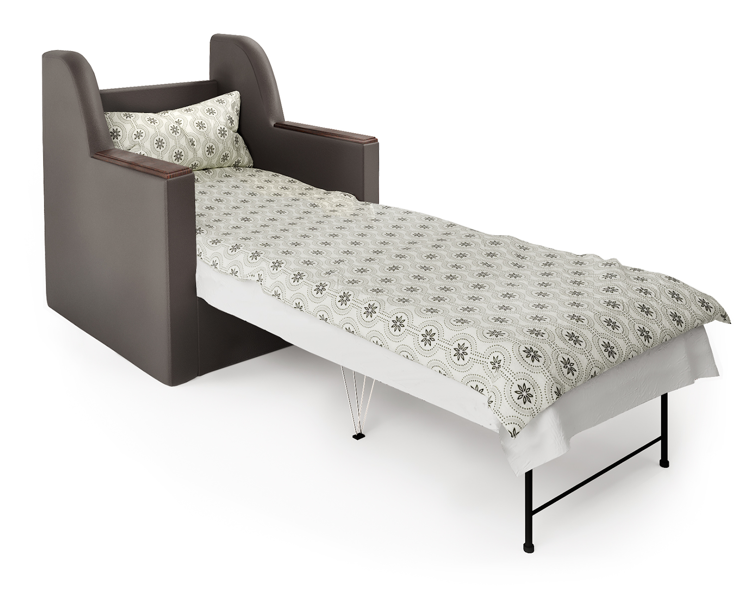 Кресло-кровать Шарм-Дизайн Соло 1006041, шоколад/коричневый