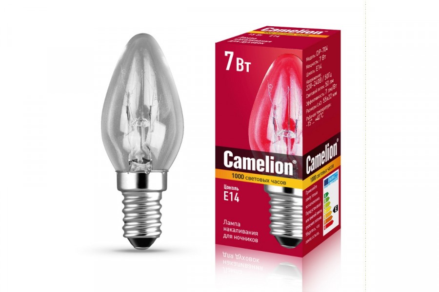 Лампа Camelion 7/P/CL/E14