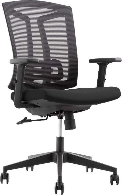 Офисное кресло College CLG-425 MBN-B/Спинка сетка черная / сиденье ткань черная
