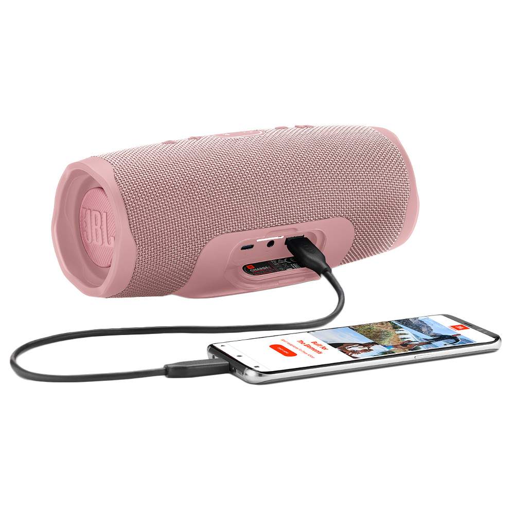 Портативная колонка JBL Charge 4 Pink - отзывы покупателей на маркетплейсе  Мегамаркет | Артикул: 100024074359