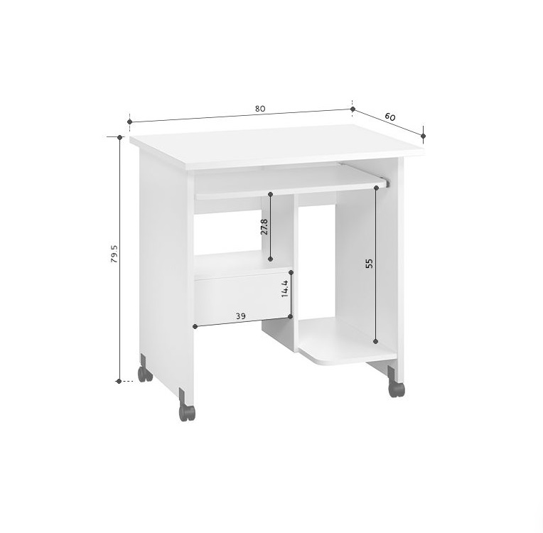 Стол 80х60 компьютерный