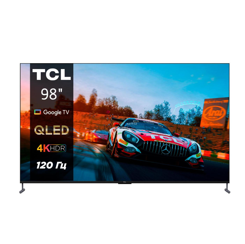 Телевизор TCL 98C745, 98"(249 см), UHD 4K, купить в Москве, цены в интернет-магазинах на Мегамаркет