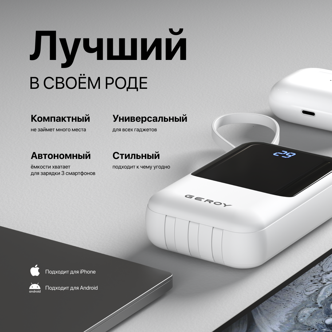 Внешний аккумулятор PowerBank на 20000 mAh - купить в Москве, цены в  интернет-магазинах Мегамаркет