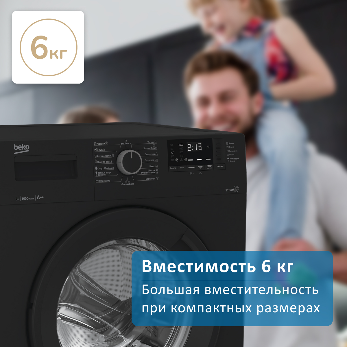 Стиральная Машина Beko Steamcure Wsre6512zaa Купить