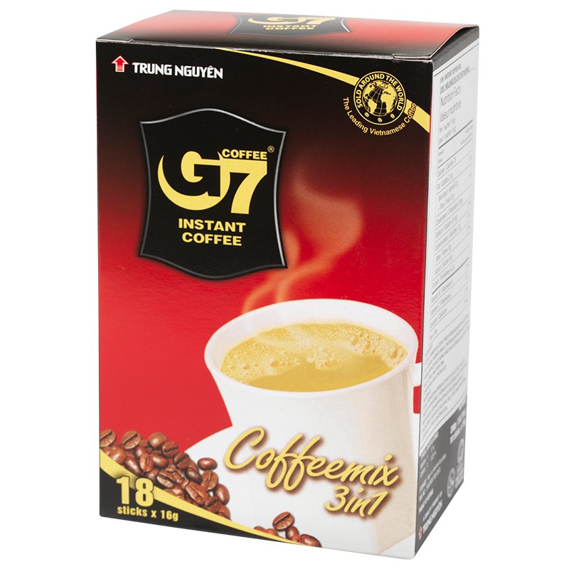 Купить растворимый кофе Trung Nguyen G7 3 в 1, 18 стиков, цены на Мегамаркет | Артикул: 600009261727