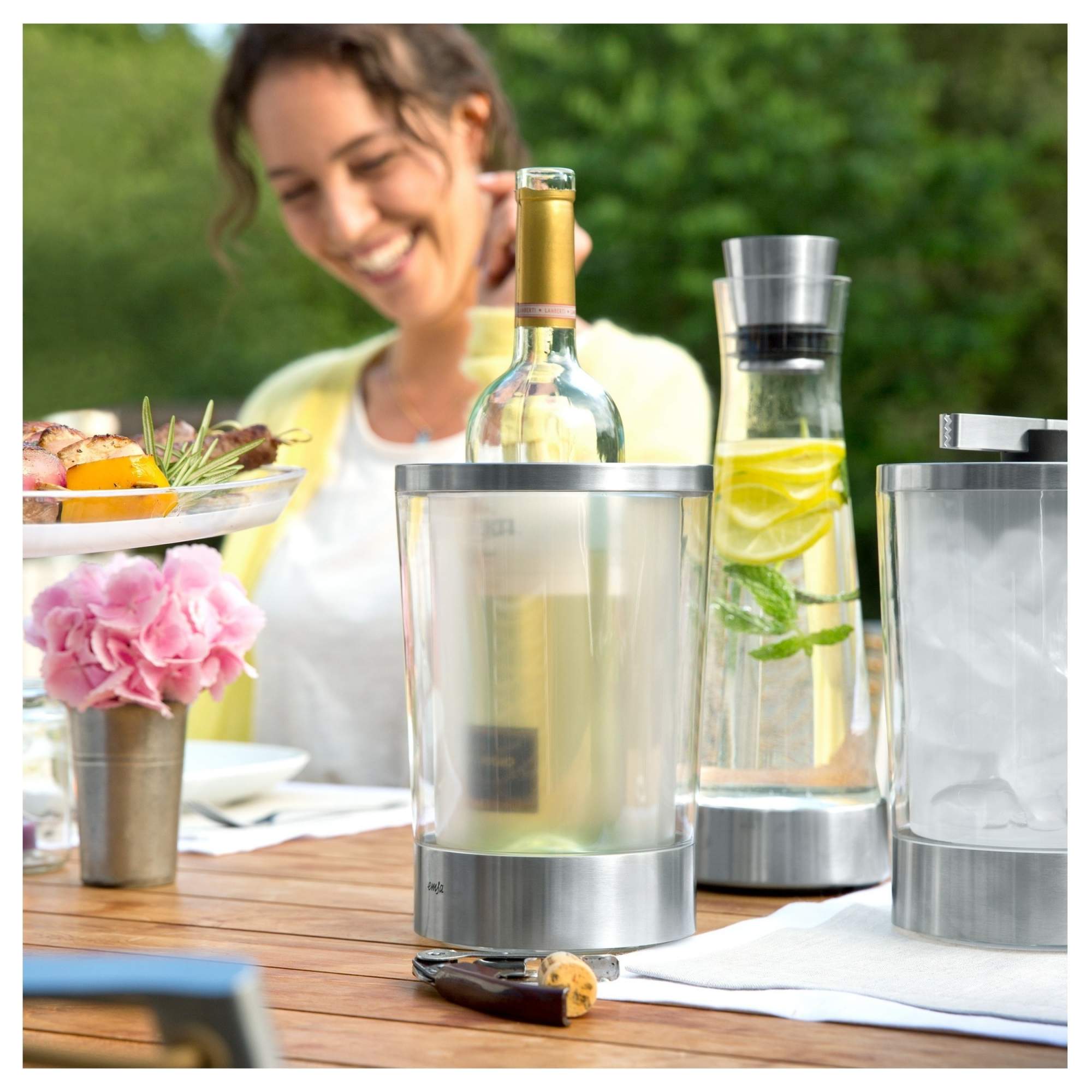 ведёрко для льда под шампанское. ведерко для шампанского. 1 (020601). ведро для охлаждения шампанского. ведро со льдом для шампанского.