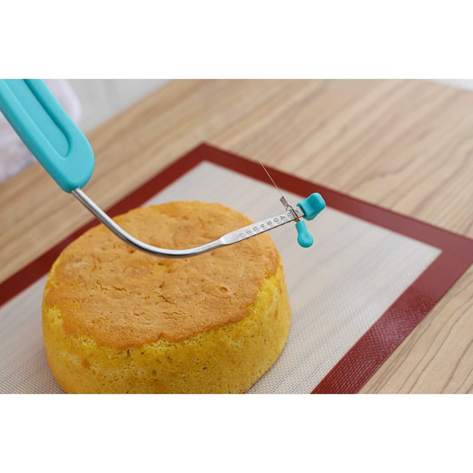 струна для нарезки бисквита. нож струна для бисквитов. струна для нарезки торта. струна для разрезания бисквитов slicer. струна для нарезки бисквита доляна, 45×21 см.