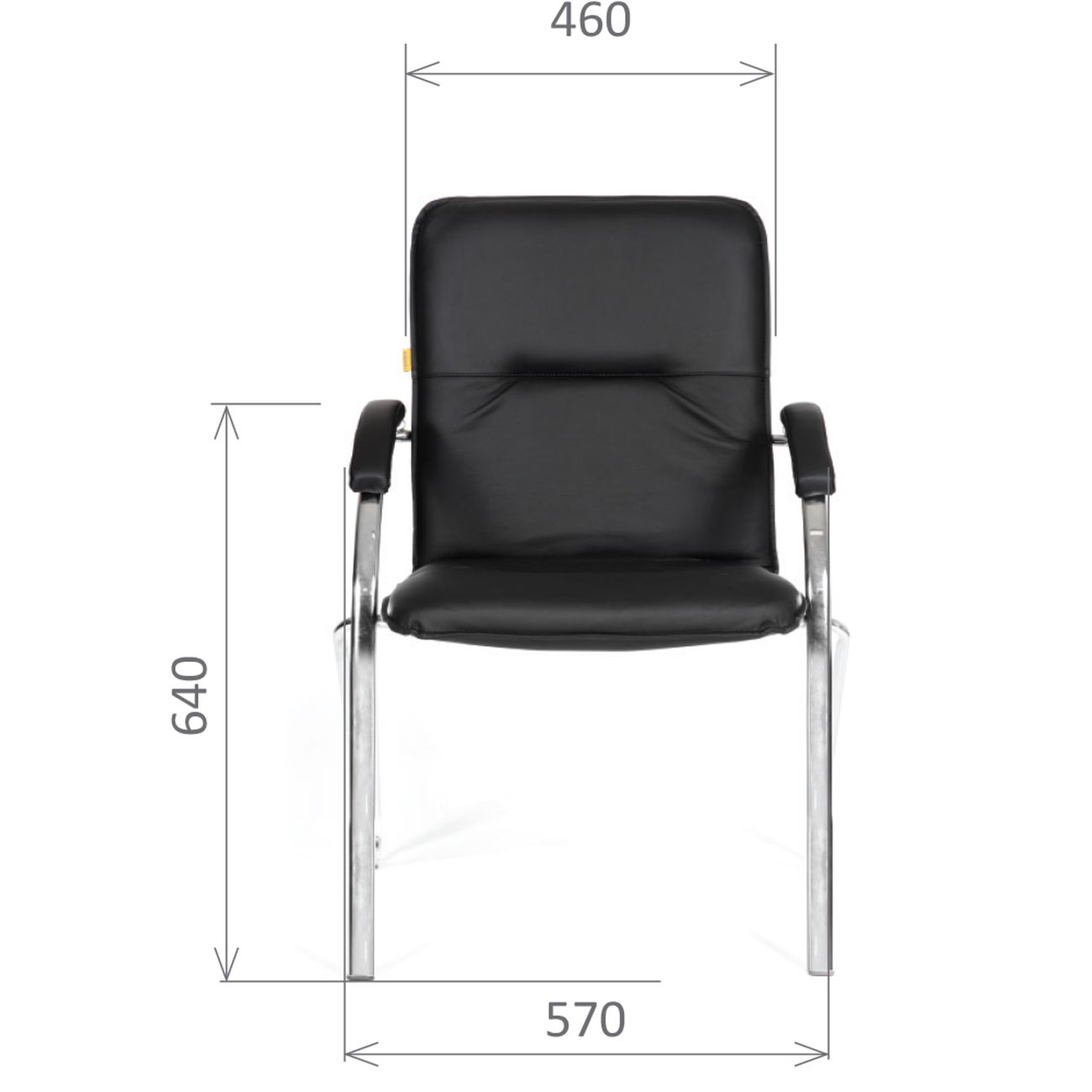 Кресло для посетителей CHAIRMAN 850 черный