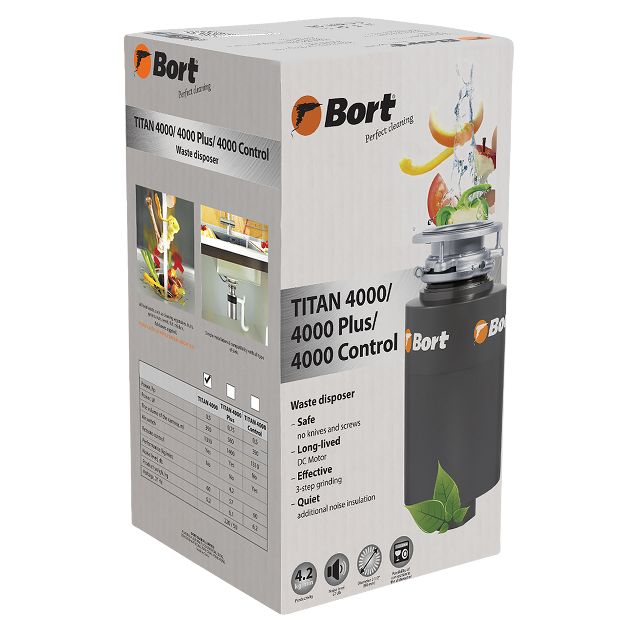  пищевых отходов Bort TITAN 4000 (91275769) серебристый .