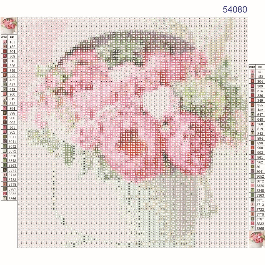 Алмазная мозаика Solmax CP54080 Цветы в коробке  26x26 см