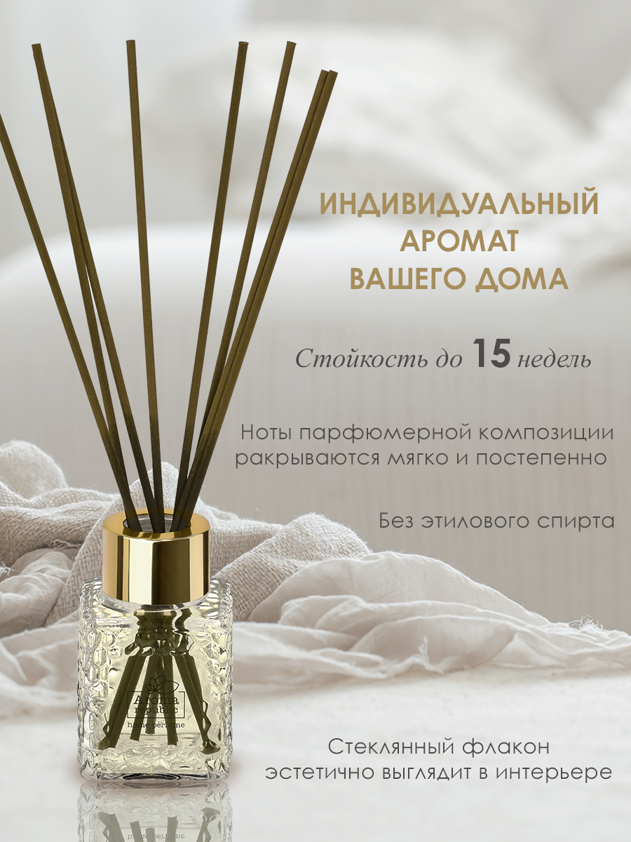 Аромадиффузор в стеклянном флаконе AROMA REPUBLIC 50 мл №60 Italian garden  – купить в Москве, цены в интернет-магазинах на Мегамаркет