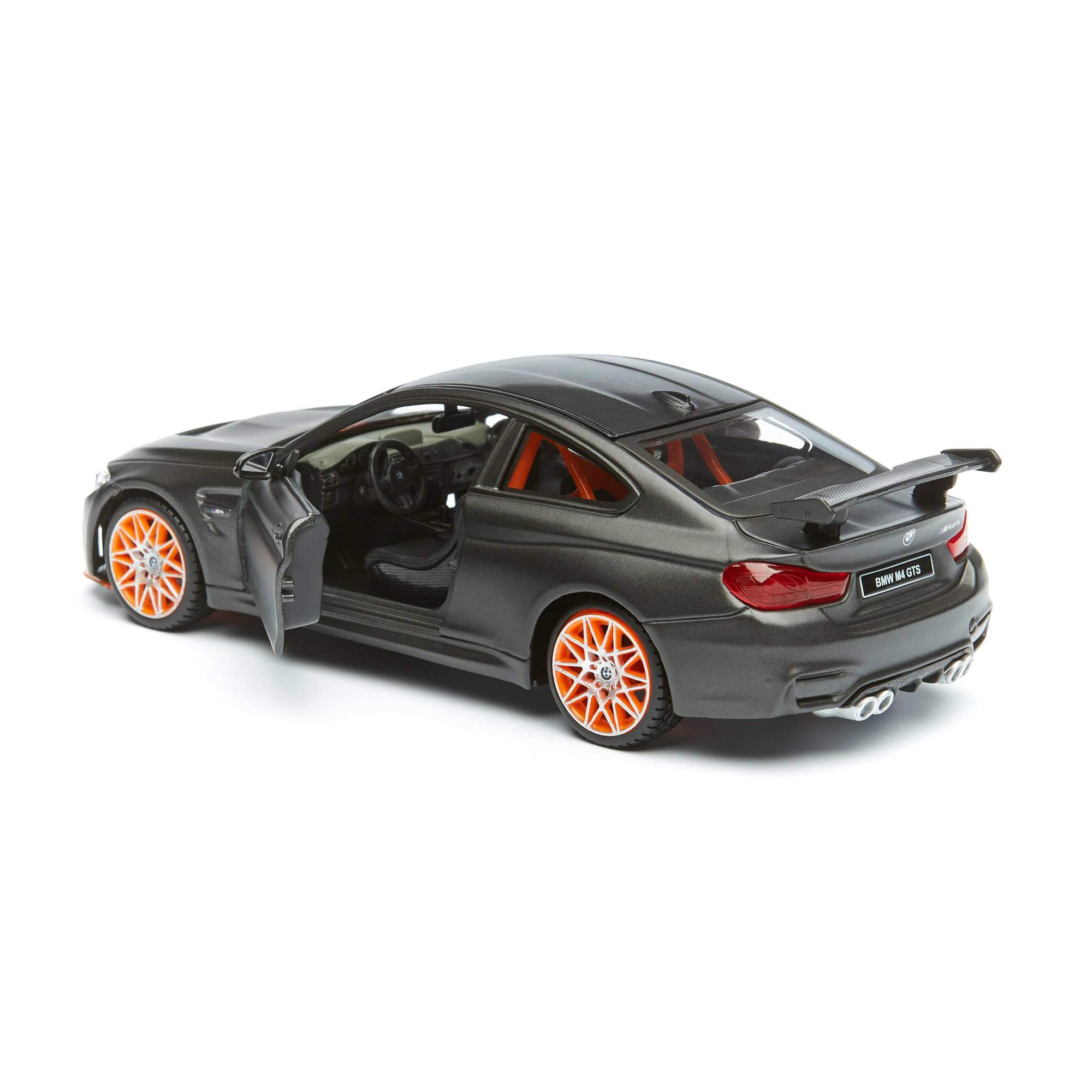 Купить машинка Maisto 1:24 BMW M4 GTS, черная с оранжевыми дисками, цены на  Мегамаркет