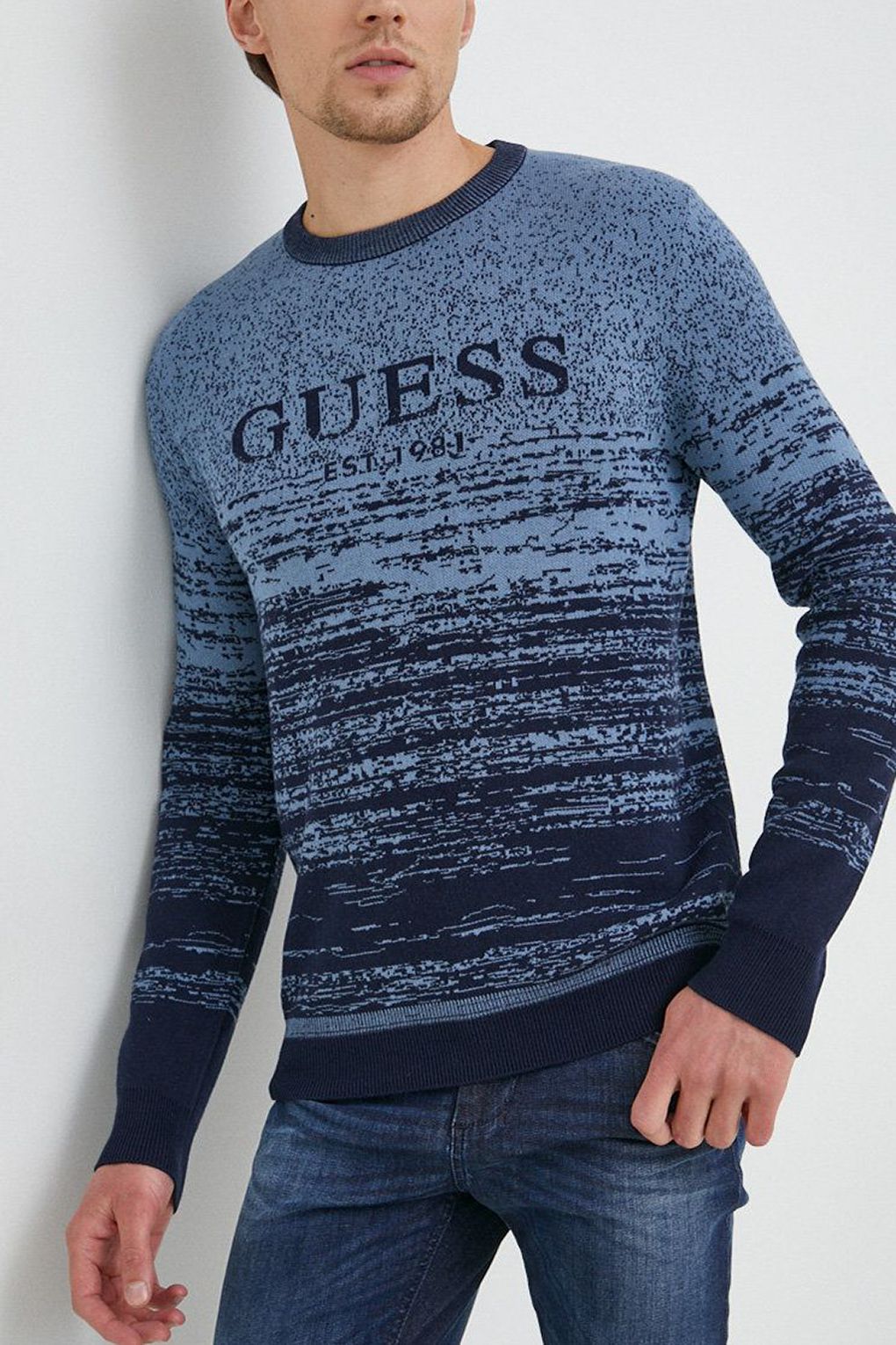 Guess striped sale jumper