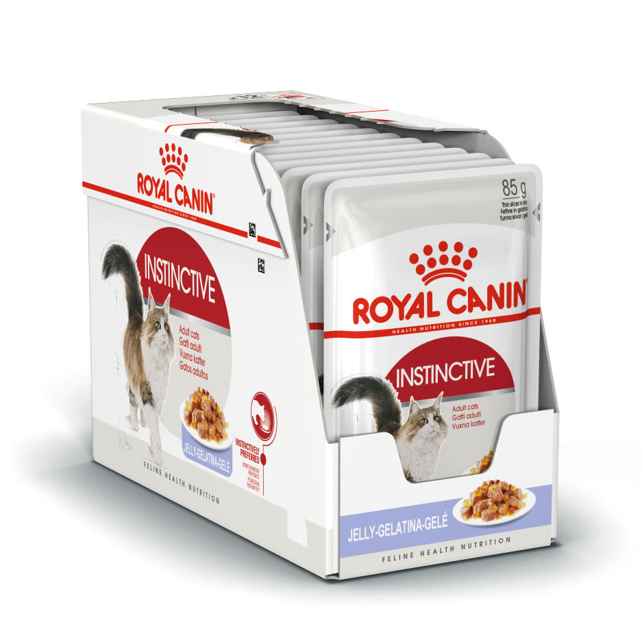 Влажный корм для кошек Royal Canin Instinctive с мясом в желе, 28шт по 85г - купить в zoogastronom, цена на Мегамаркет