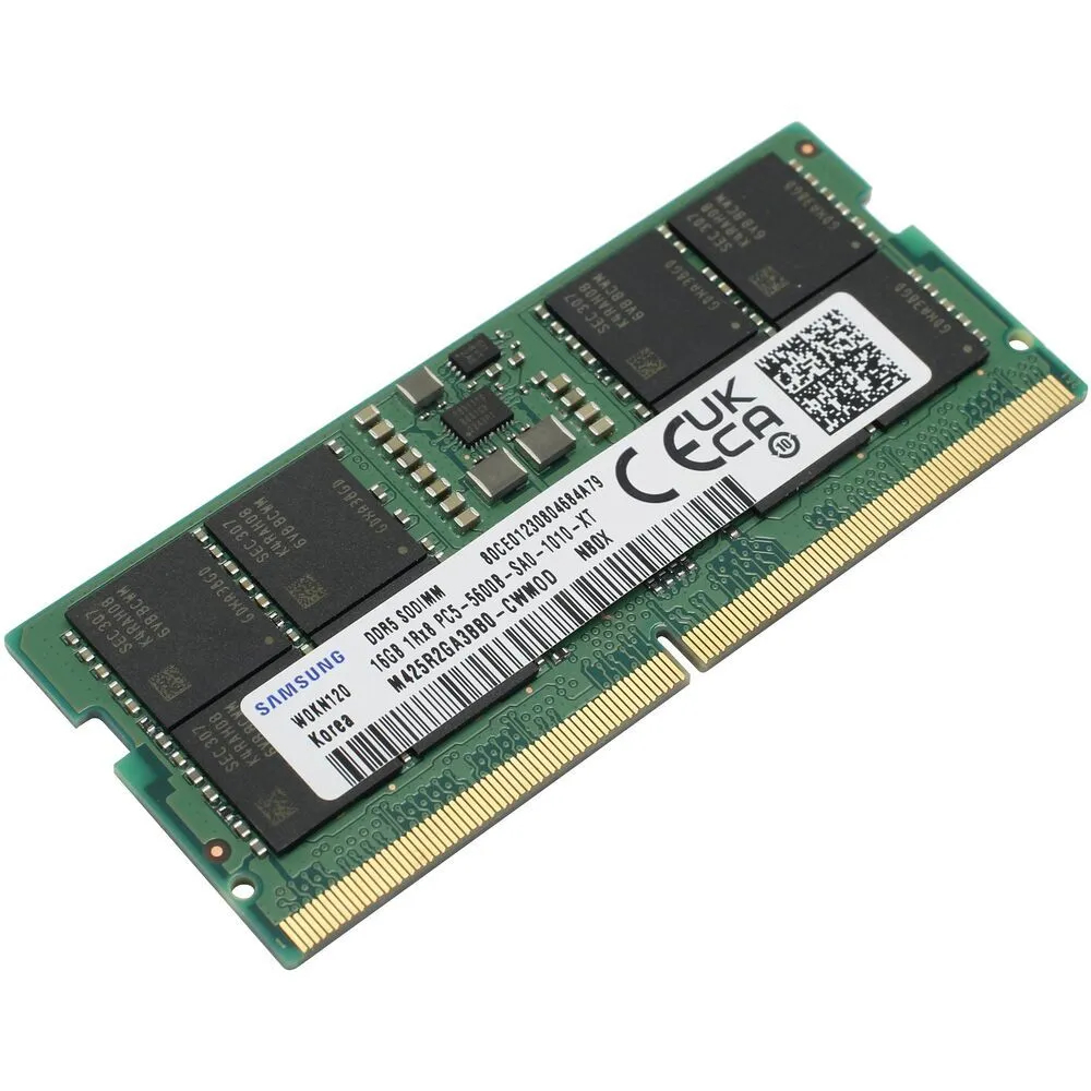 Оперативная память Samsung M425R2GA3BB0-CWM 16 Гб, DDR5, SODIMM, 5600 МГц, CL40, купить в Москве, цены в интернет-магазинах на Мегамаркет