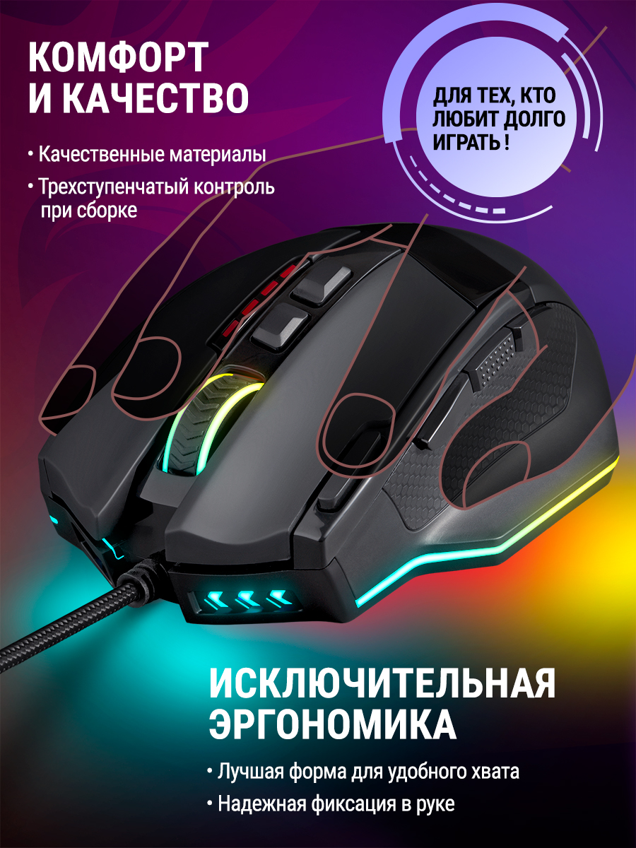 Проводная игровая мышь Redragon Sniper черный - отзывы покупателей на  маркетплейсе Мегамаркет | Артикул: 600001871402