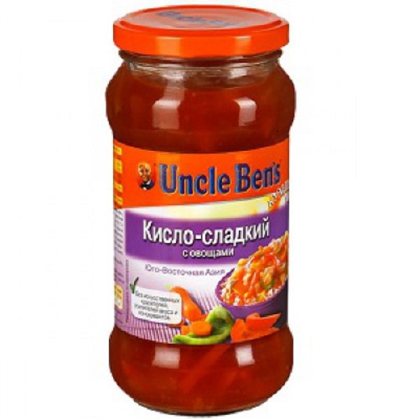 Соус Uncle Ben’s кисло-сладкий с овощами г - купить с доставкой на дом в СберМаркет