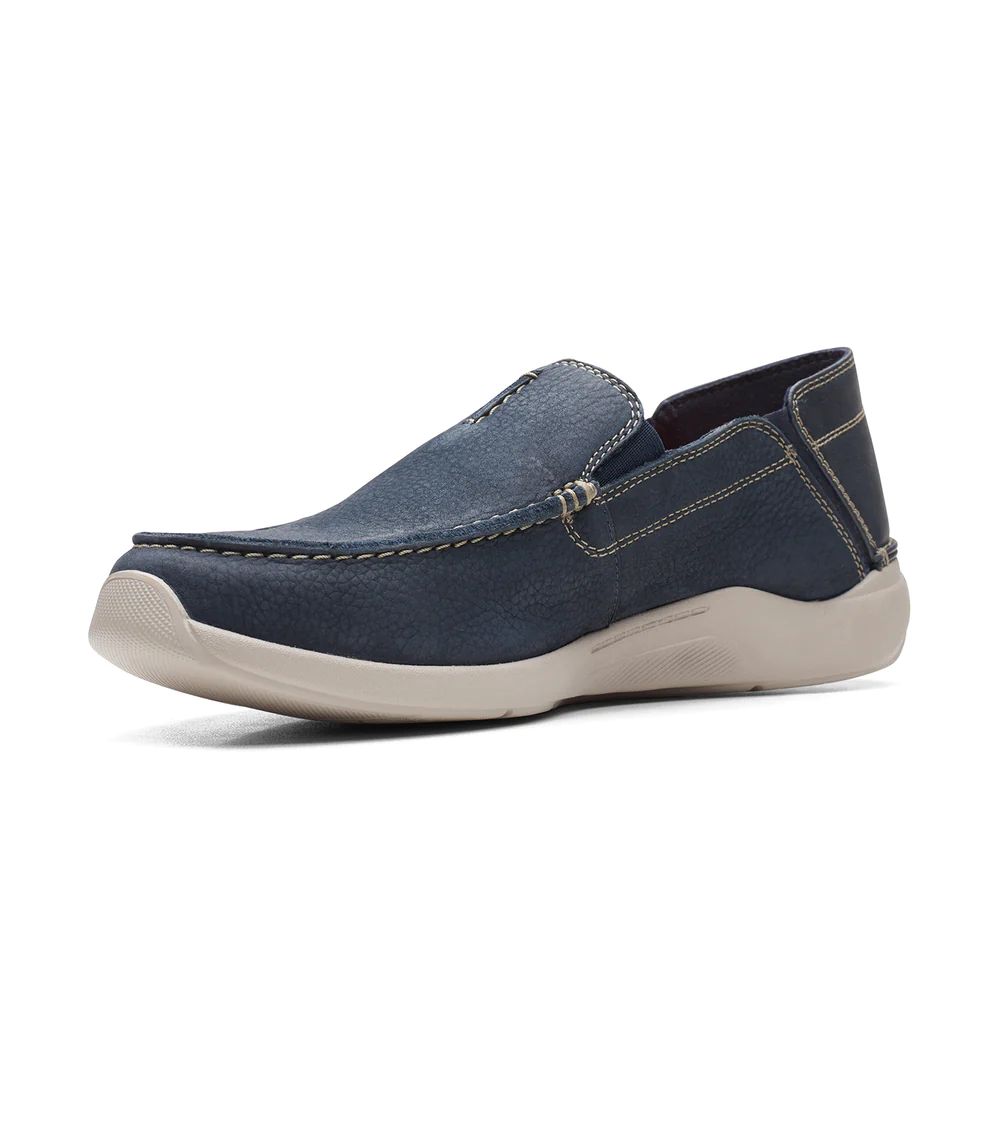 Лоферы мужские Clarks 26164687 синие 39.5 EU - купить в Москве, цены на Мегамаркет | 600016169411