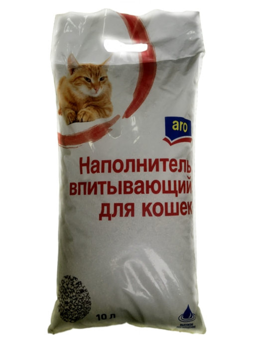 Впитывающий наполнитель для кошек Aro минеральный, 5 кг, 10 л