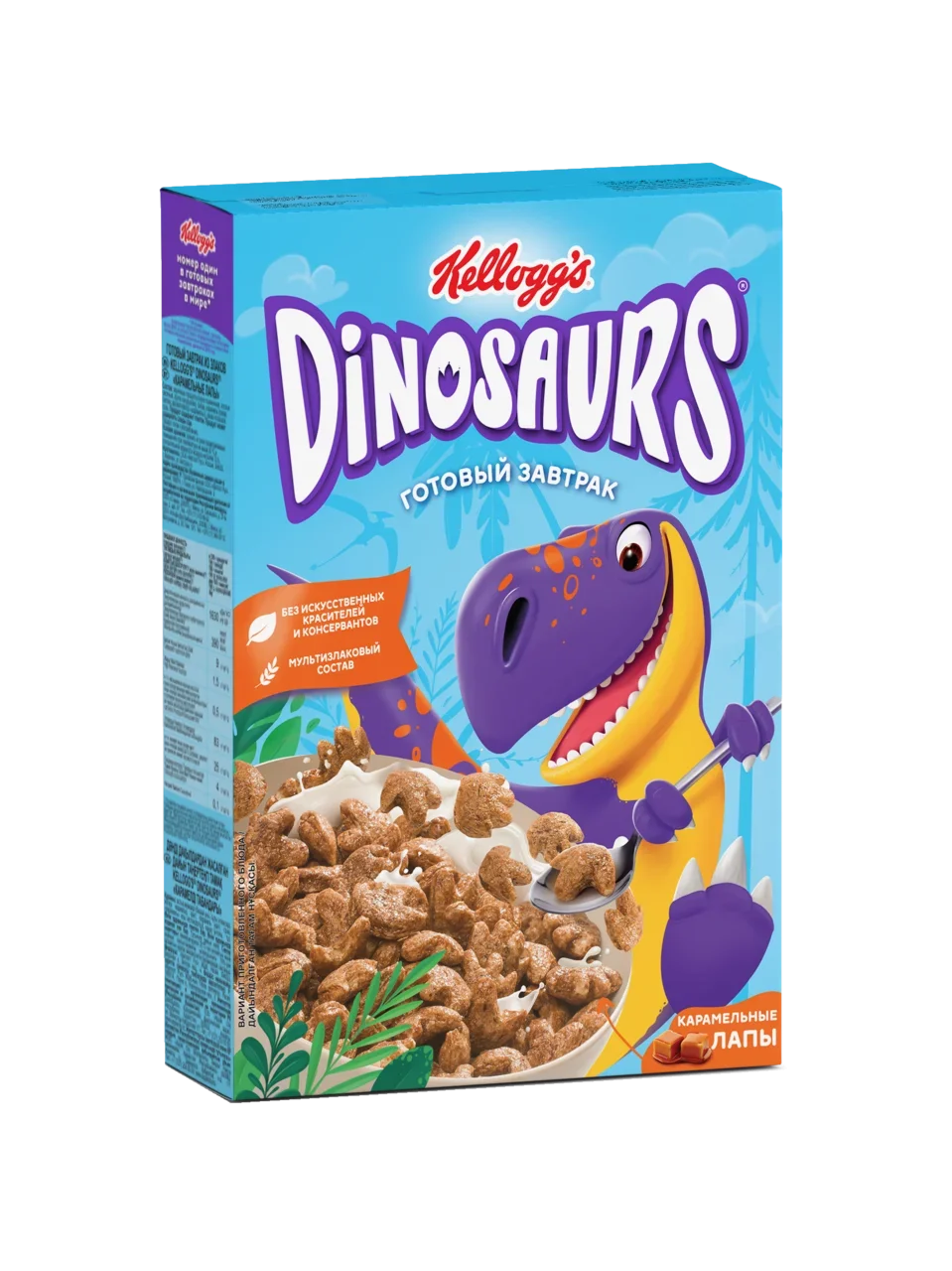 Готовый завтрак Динозавры шоколадные лапы и клыки 220 г