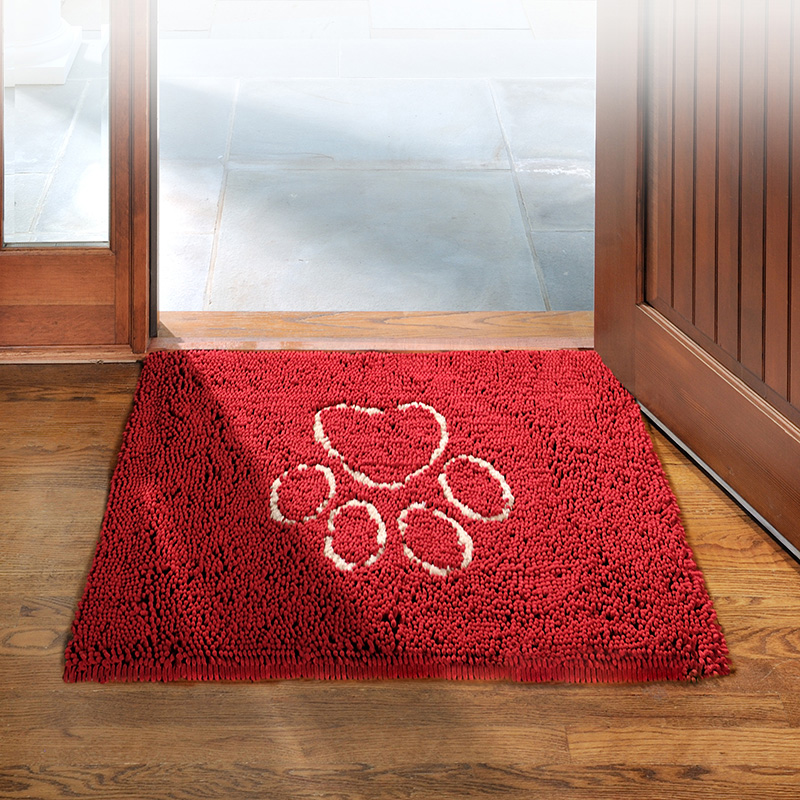 Коврик для собак Dog Gone Smart Doormat, размер S, полиэстер, красный, 58.5x40.5 см