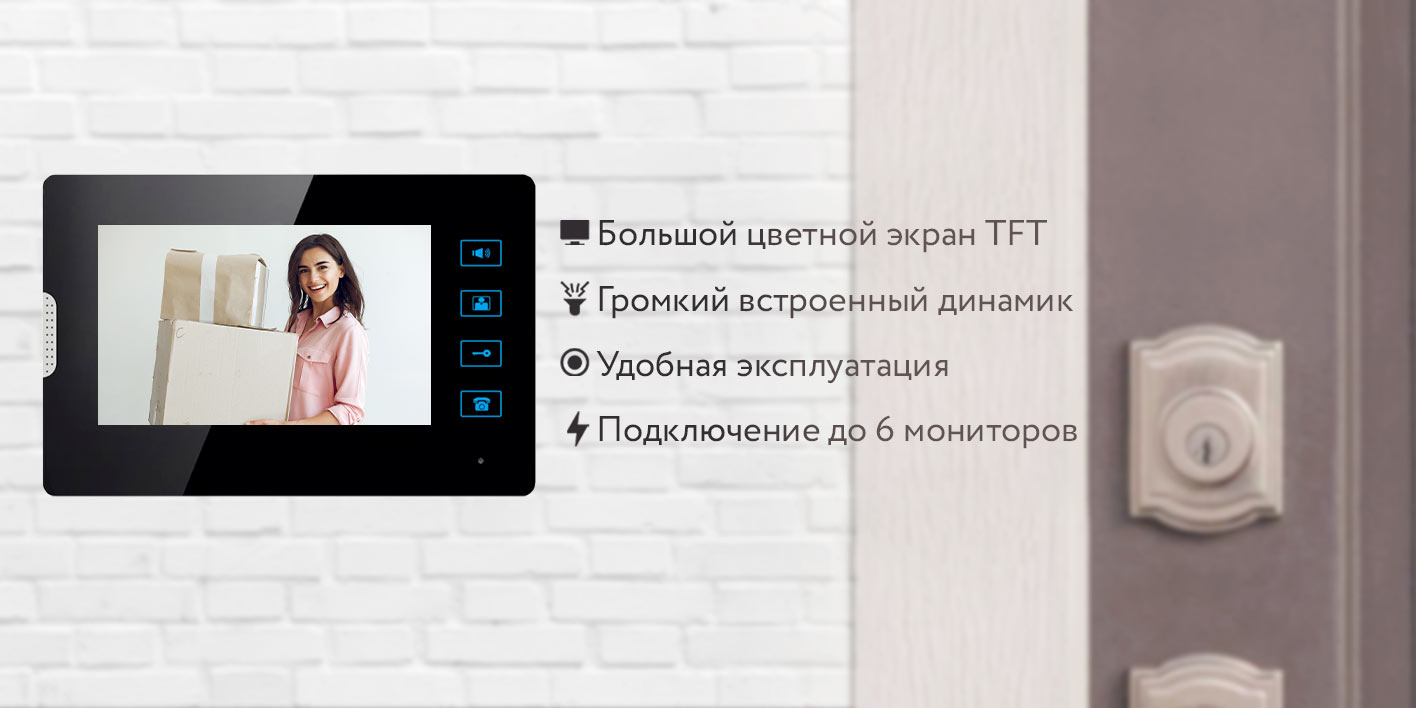 Видеодомофон для квартиры, частного дома PS-Link VDI33T - отзывы  покупателей на Мегамаркет | 600009506275