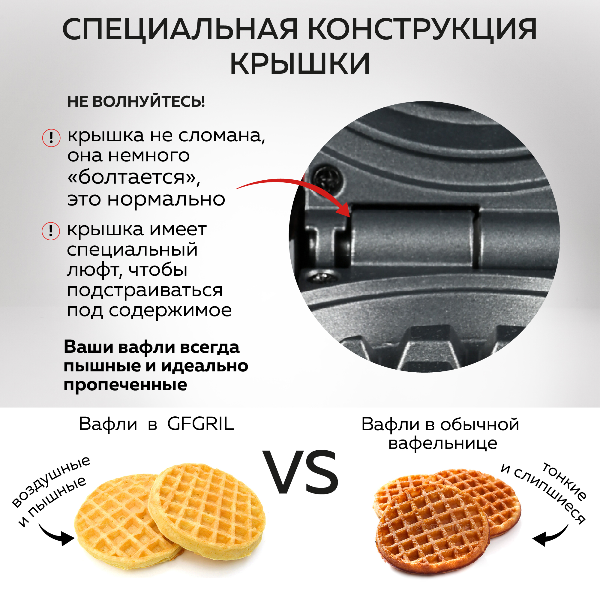 Электровафельница GFGRIL GFW-038 gray - отзывы покупателей на маркетплейсе  Мегамаркет | Артикул: 600009740223