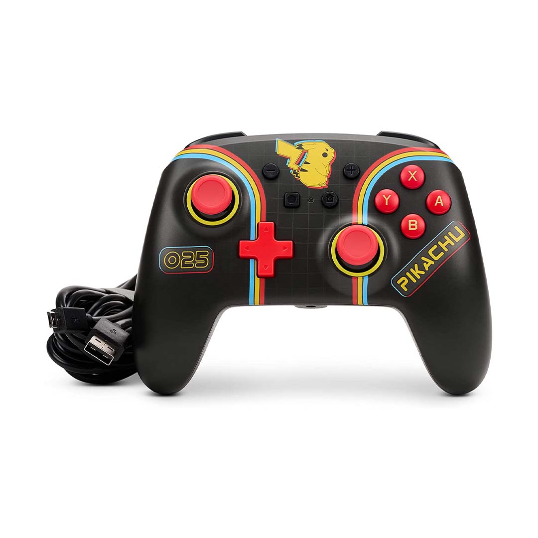 Геймпад проводной PowerA Enhanced Wired Controller (Оригинал) Pikachu  Arcade (Switch), купить в Москве, цены в интернет-магазинах на Мегамаркет