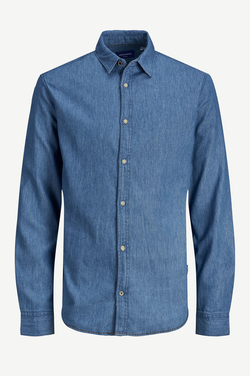 Рубашка мужская Jack & Jones 1400000706/1 голубая 46