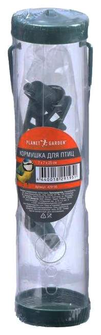 Кормушка для птиц Planet Garden, пластик, прозрачный, 25 х 7 см