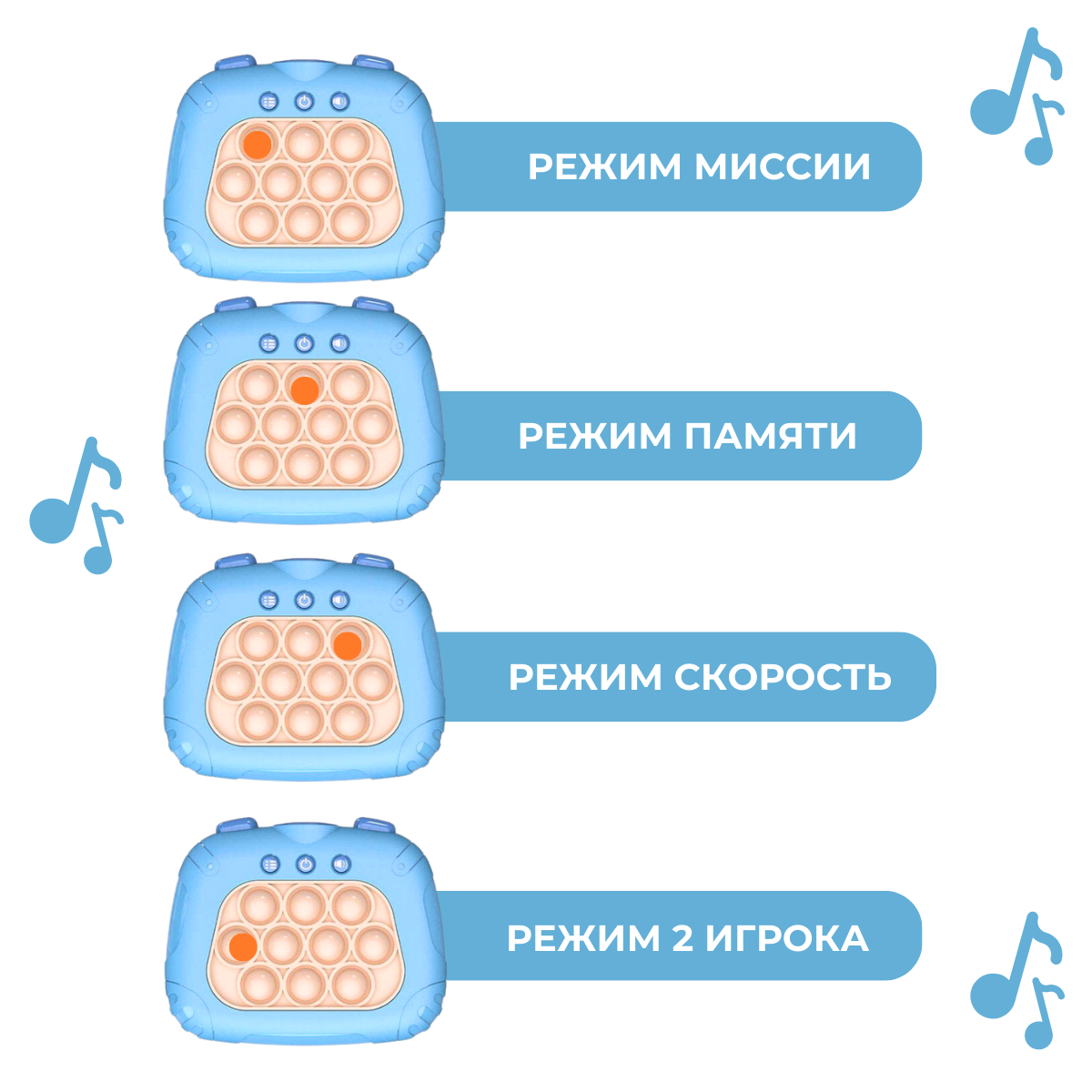 Отзывы о электронный Поп Ит Quick Push THOT652866, голубой - отзывы  покупателей на Мегамаркет | сквиши THOT652866 - 600013193648